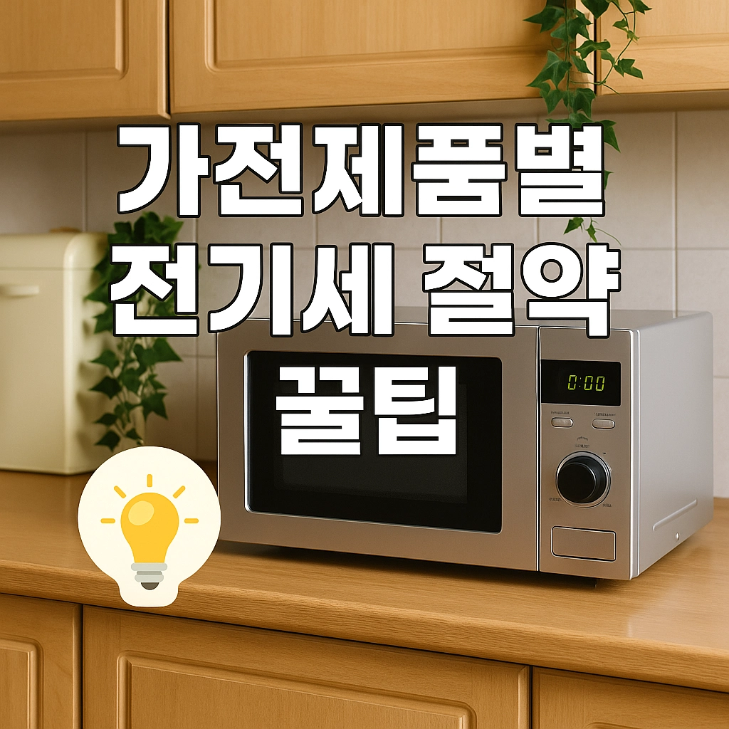 가전제품별 전기세 절약 꿀팁