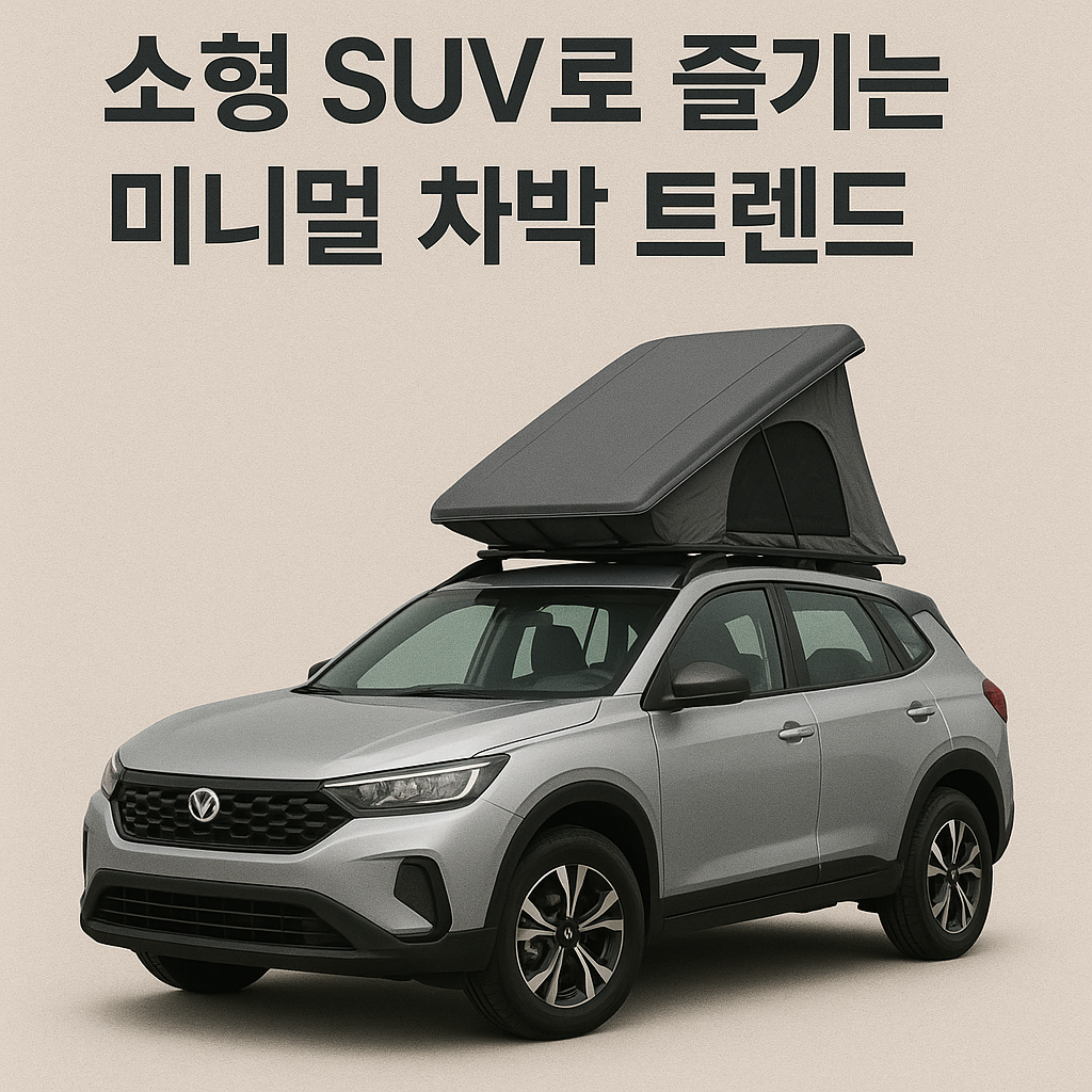 소형 SUV로 즐기는 미니멀 차박 트렌드 관련 이미지 사진