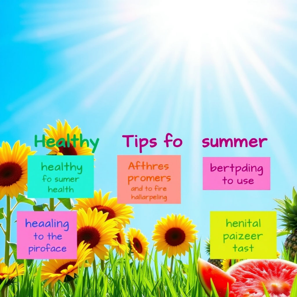 여름철에 꼭 필요한 건강관리 팁 5가지