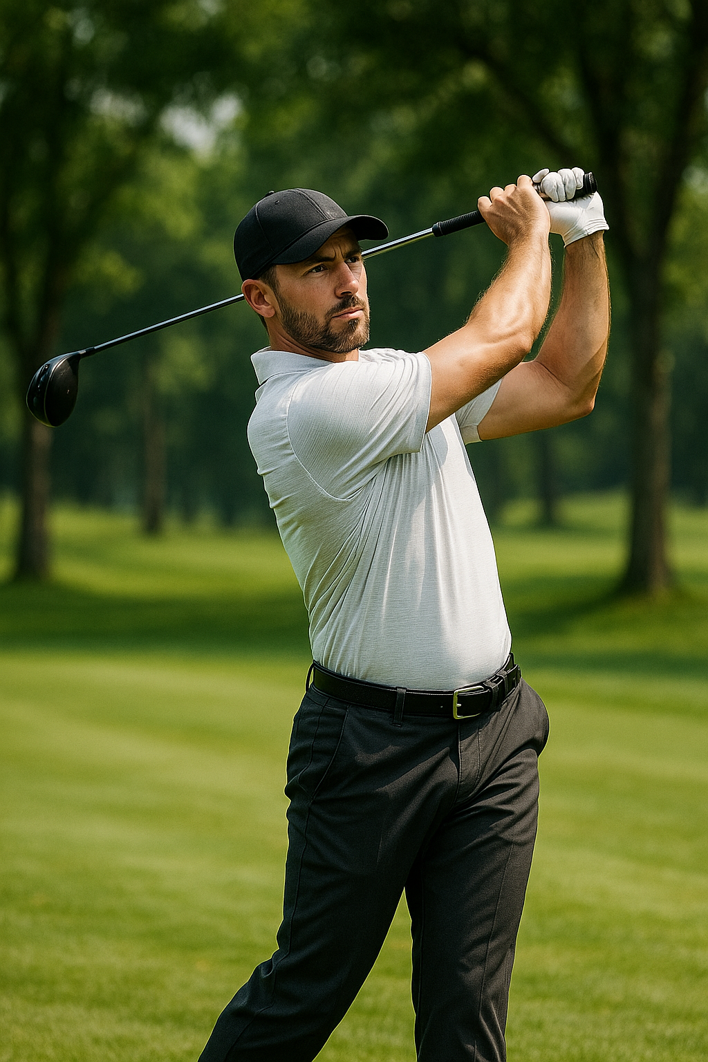 드라이버 스윙 하는 이미지