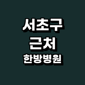 서울 서초구 한방병원