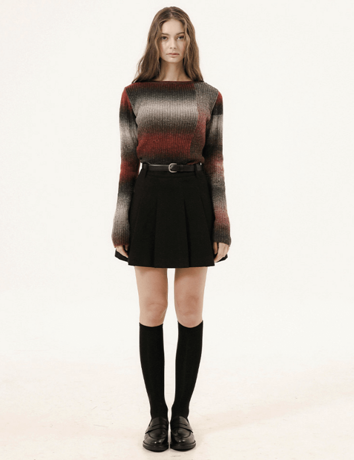 에브모우 그라데이션 니트