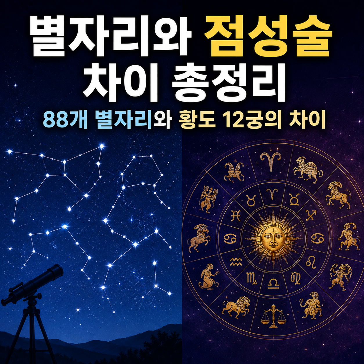 별자리와 점성술 차이