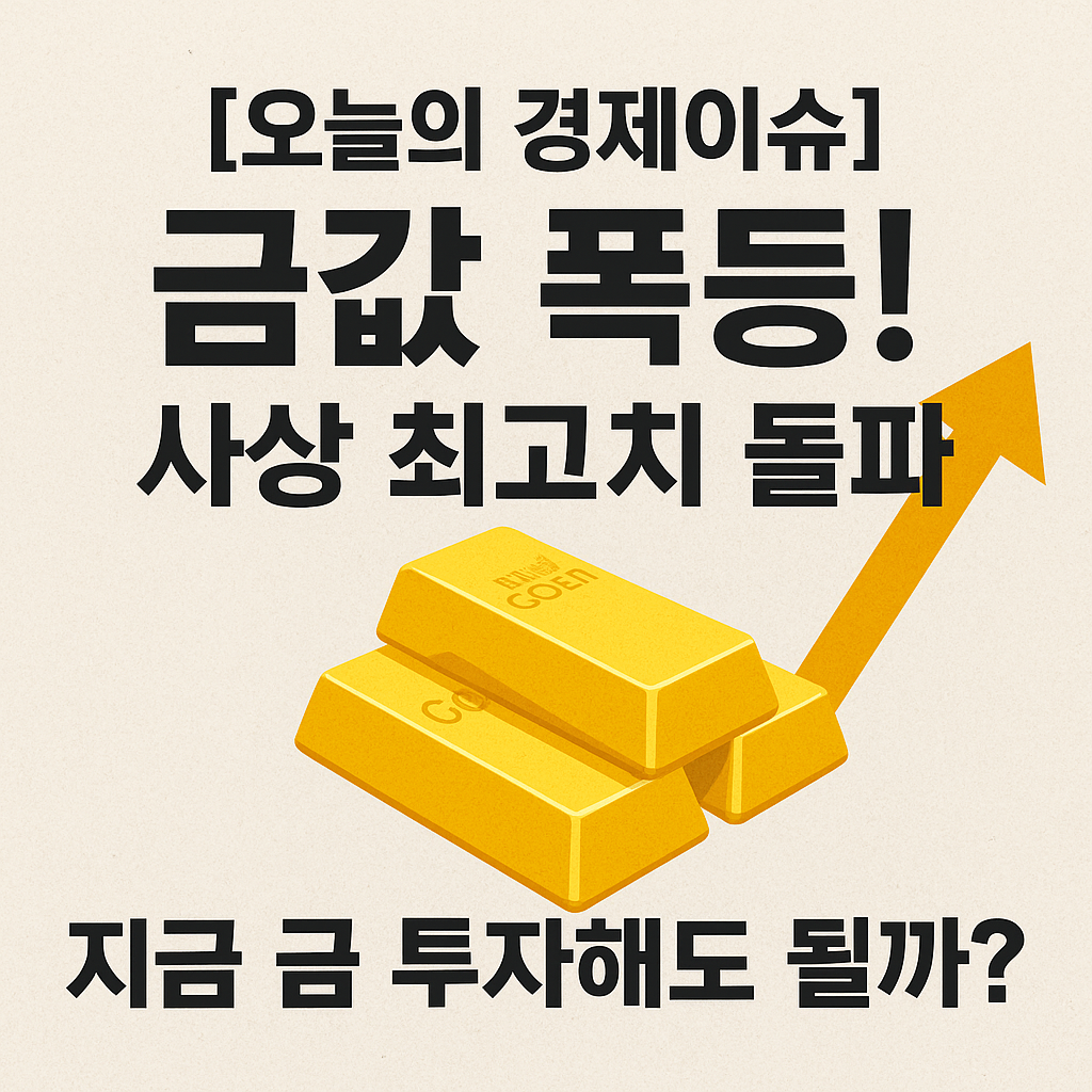 금값 폭등! 사상 최고치 돌파 — 지금 금 투자해도 될까? (2025년 9월)