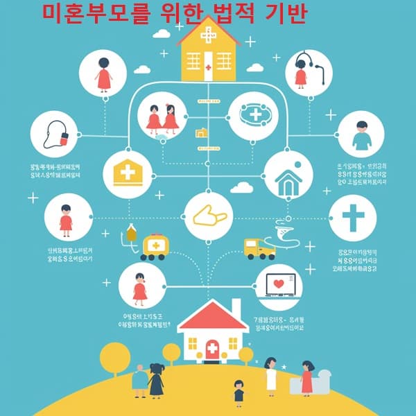 미혼부모를 위한 중앙정부 복지 제도 요약 인포그래픽