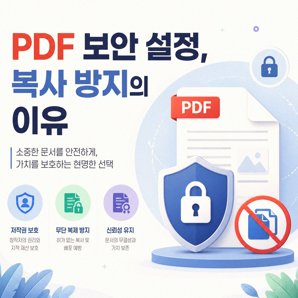 PDF 내용 복사가 안될 때, 왜 그럴까요