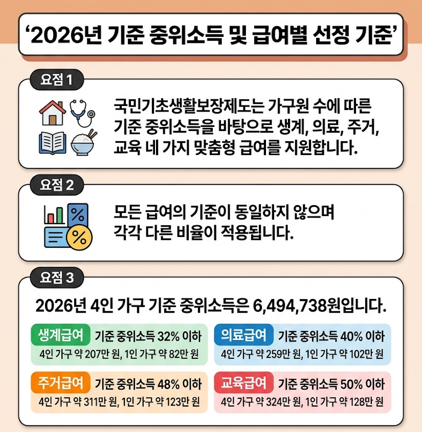 기초생활수급자 조건 2026년 최신 기준, 집이 있어도 자녀가 있어도 신청 가능한 이유