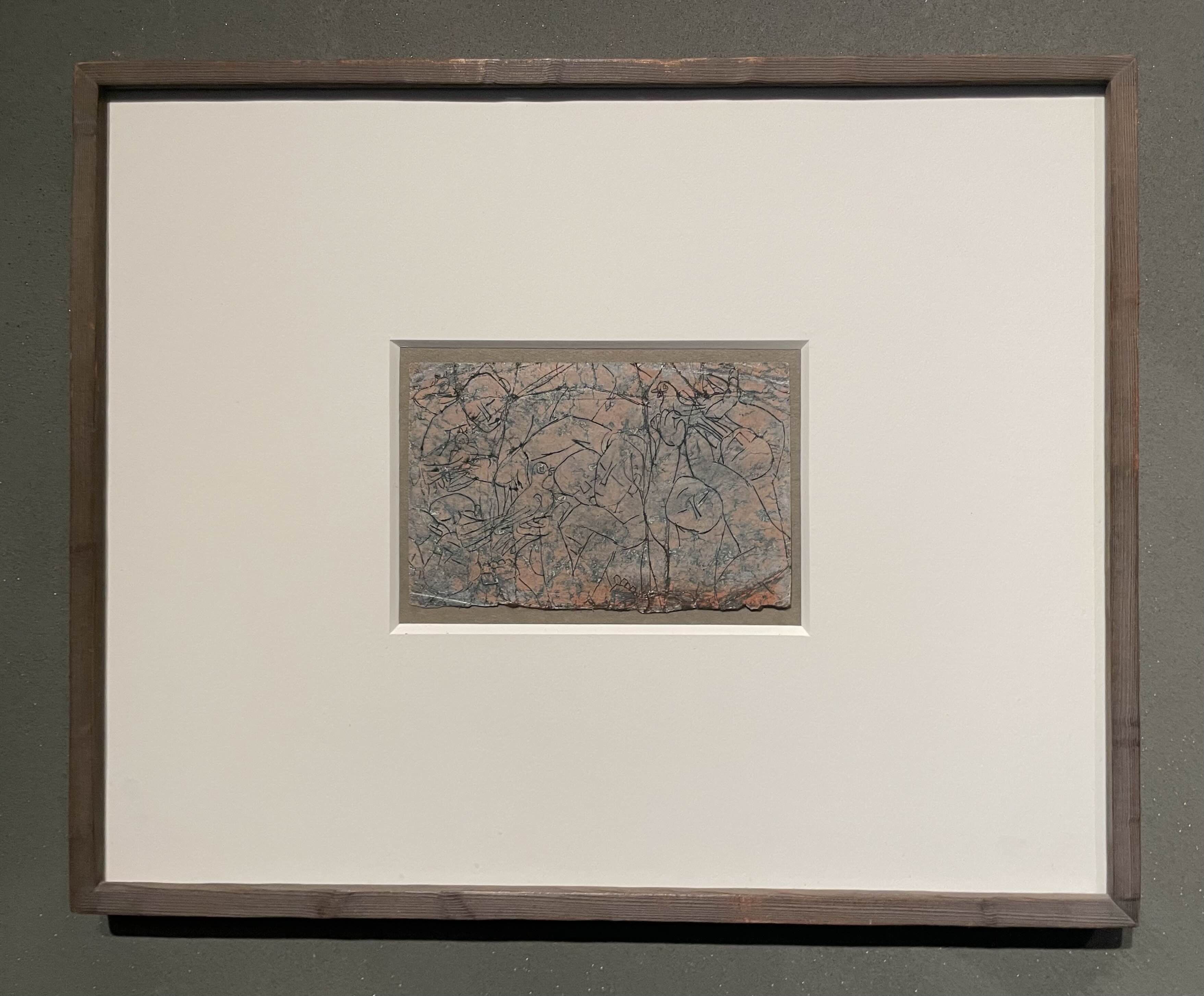 이중섭-아이들과 비둘기 (1953, 은지에 새김)