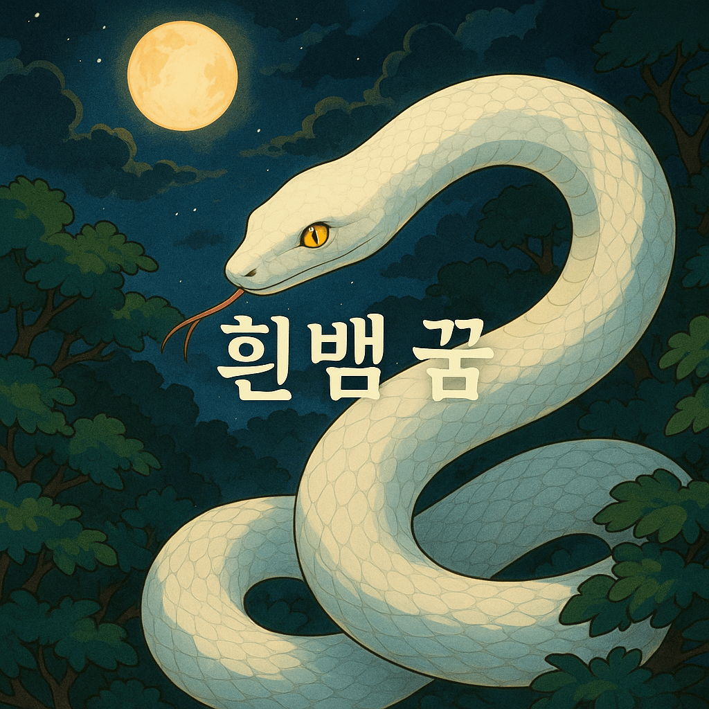 흰 뱀 꿈 해몽
