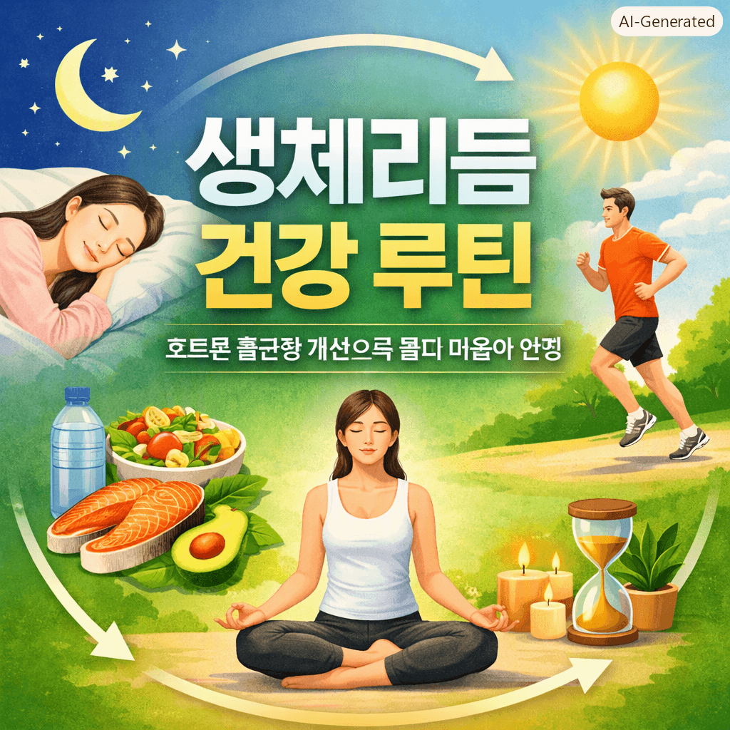[생체리듬 바로잡기] 호르몬 불균형 증상 완화 및 몸이 안정되는 생활 루틴 설계