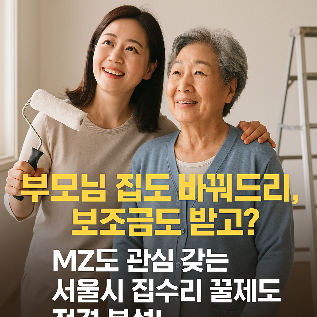 서울시 집수리 꿀제도 전격 분석!