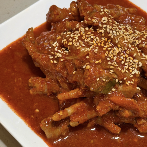 술안주로 제격인 닭발