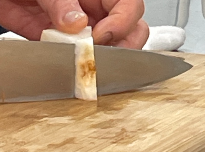 한식조리기능사 실기시험 준비 - 겨자채 - 배 썰기