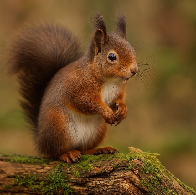 고요한 숲속의 방울소리, 북방청설모 (소개, 저장 본능, 균형)