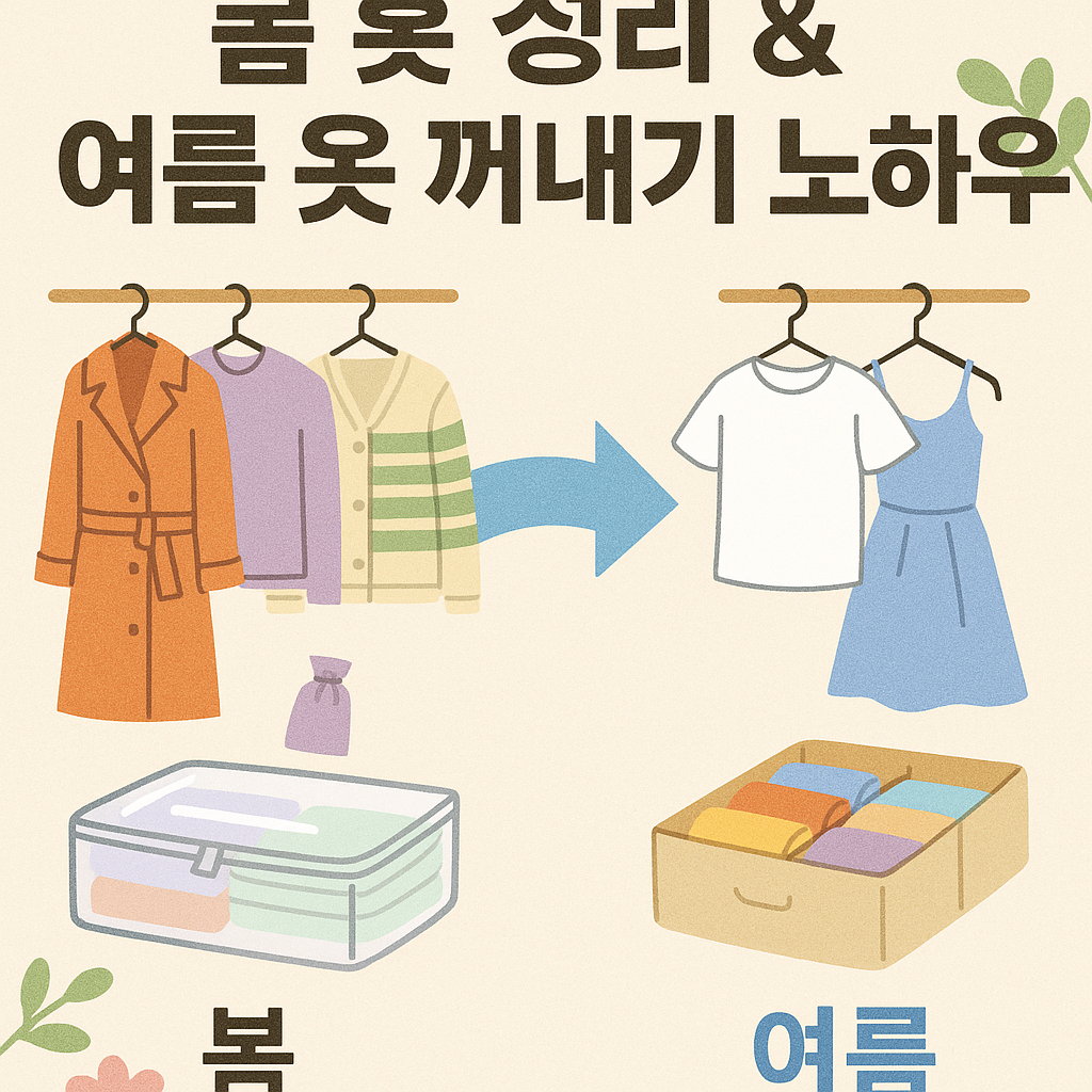 옷정리 관련 사진