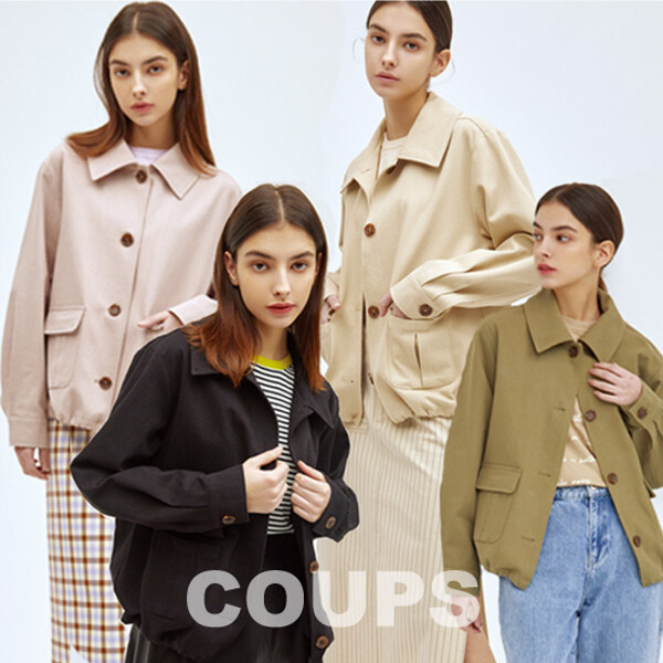 꾸즈 22 SPRING 코튼 트윌 스프링 자켓