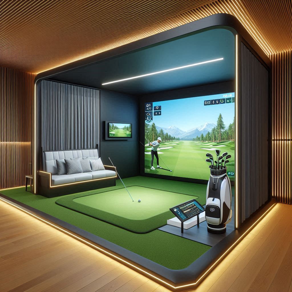 스크린골프장 배경