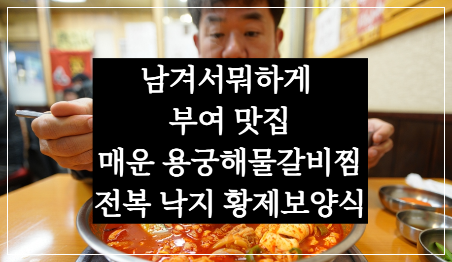 남겨서뭐하게 부여 맛집 박찬호 매운 용궁해물갈비찜, 전복 낙지 황제보양식