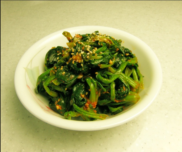 백종원 시금치무침 만드는 법