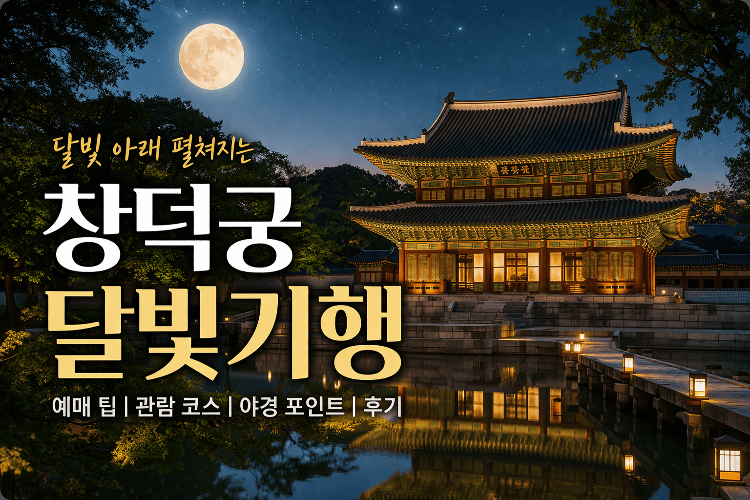 창덕궁 달빛기행 우천시 취소, 환불 규정