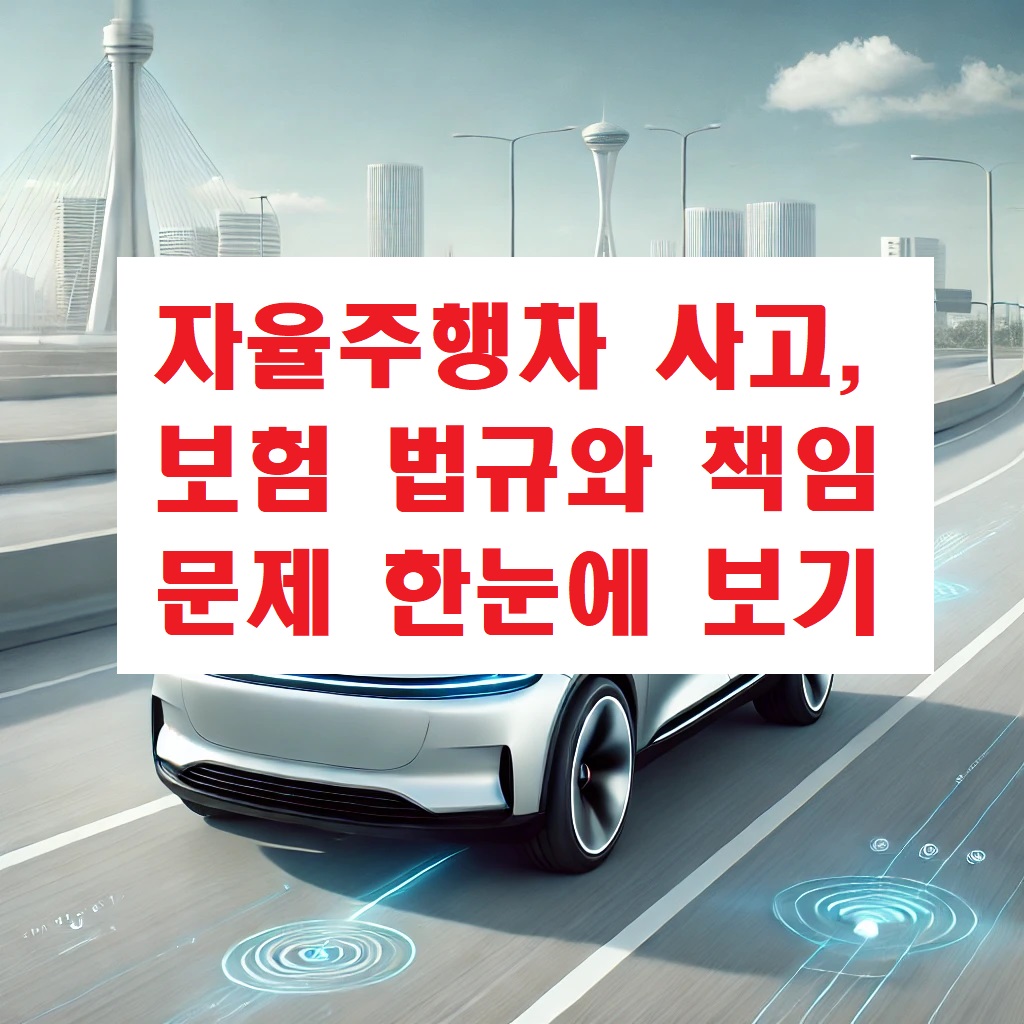 자율주행차 사고, 보험 법규와 책임 문제 한눈에 보기