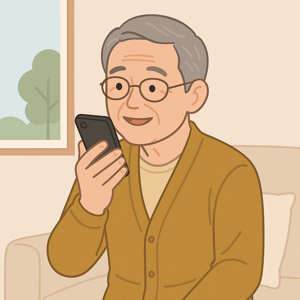 가족에게 안부 전할 때 유용한, 카카오톡 음성메시지 보내기