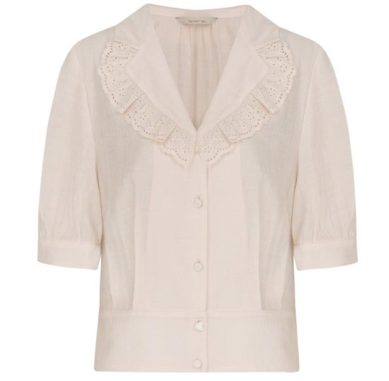 케네스레이디 펀칭 레이스 카라 블라우스 케네스 레이디 EWBLLF07