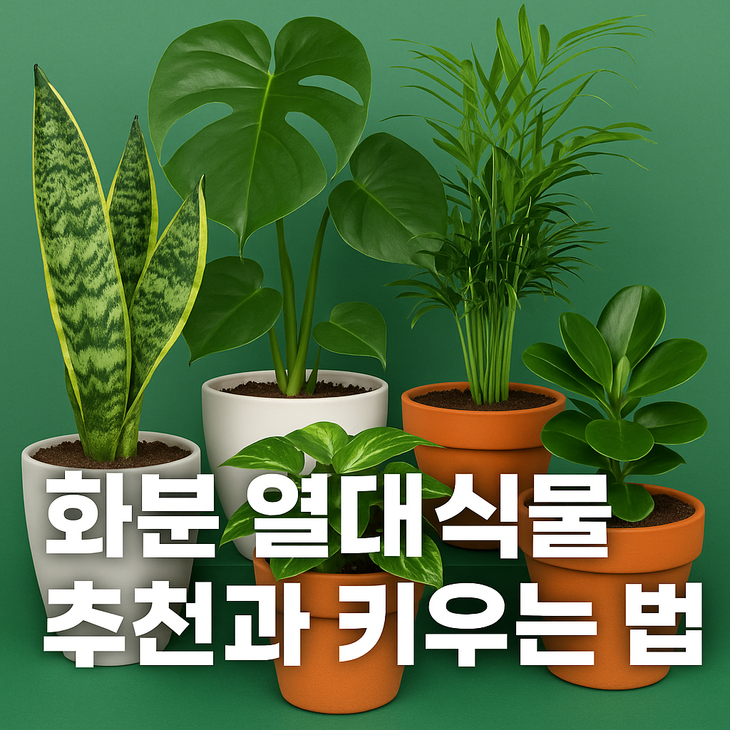 열대식물 화분