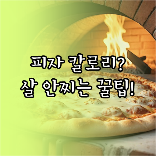 피자 칼로리 줄이는 세 가지 습관과 ..