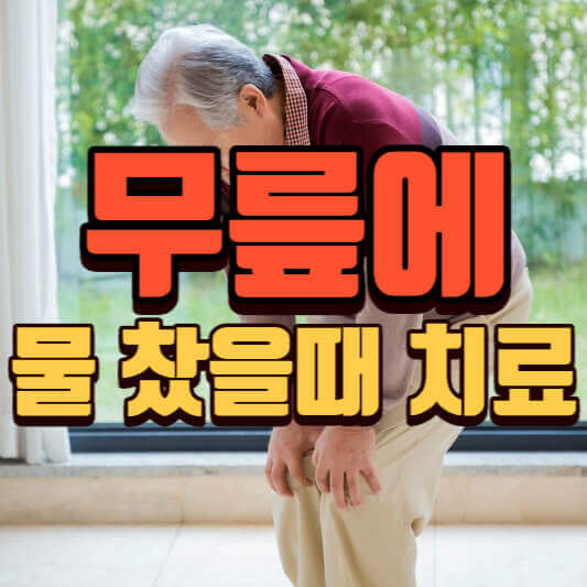 무릎에물찼을때증상-원인-치료