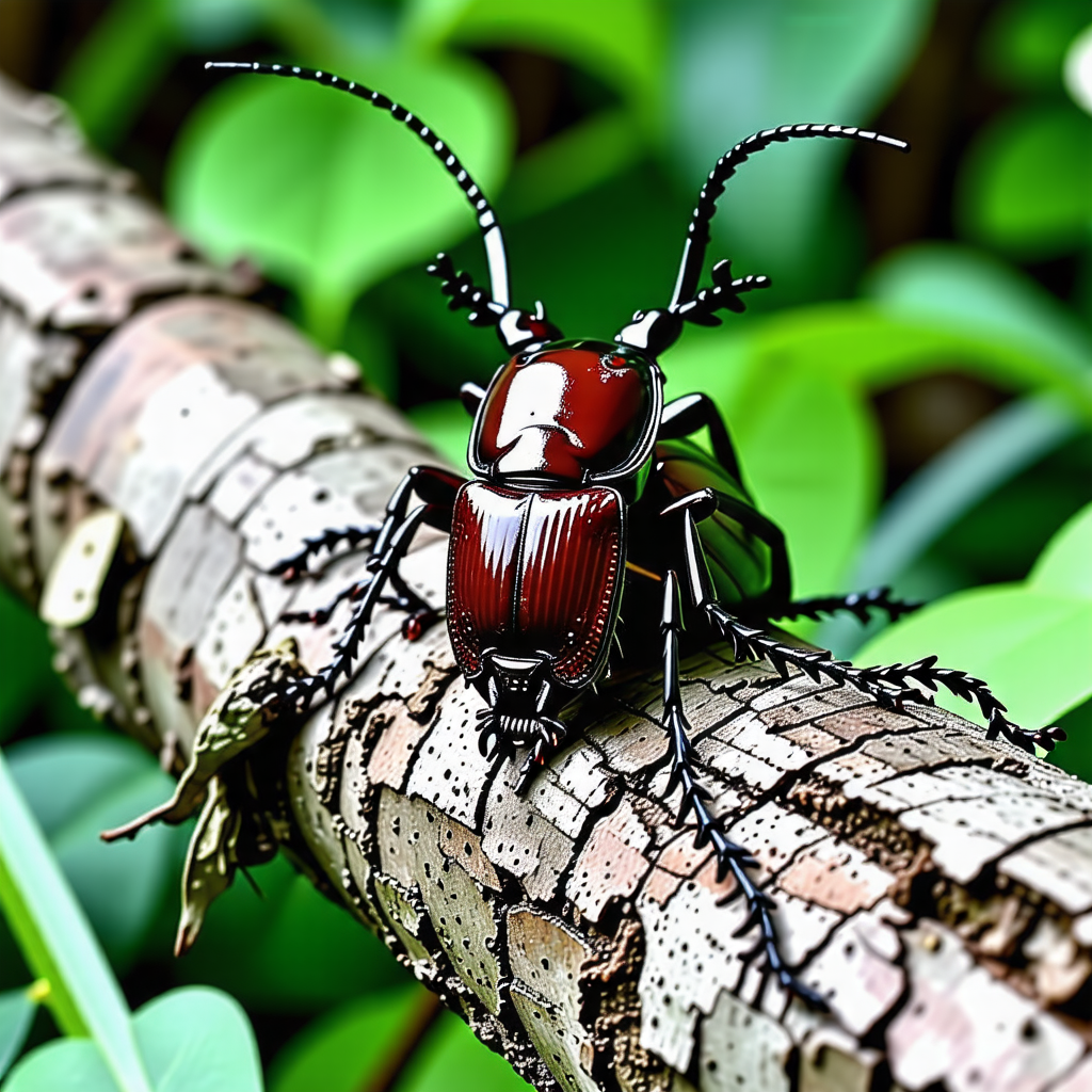 나무위의 장수풍뎅이