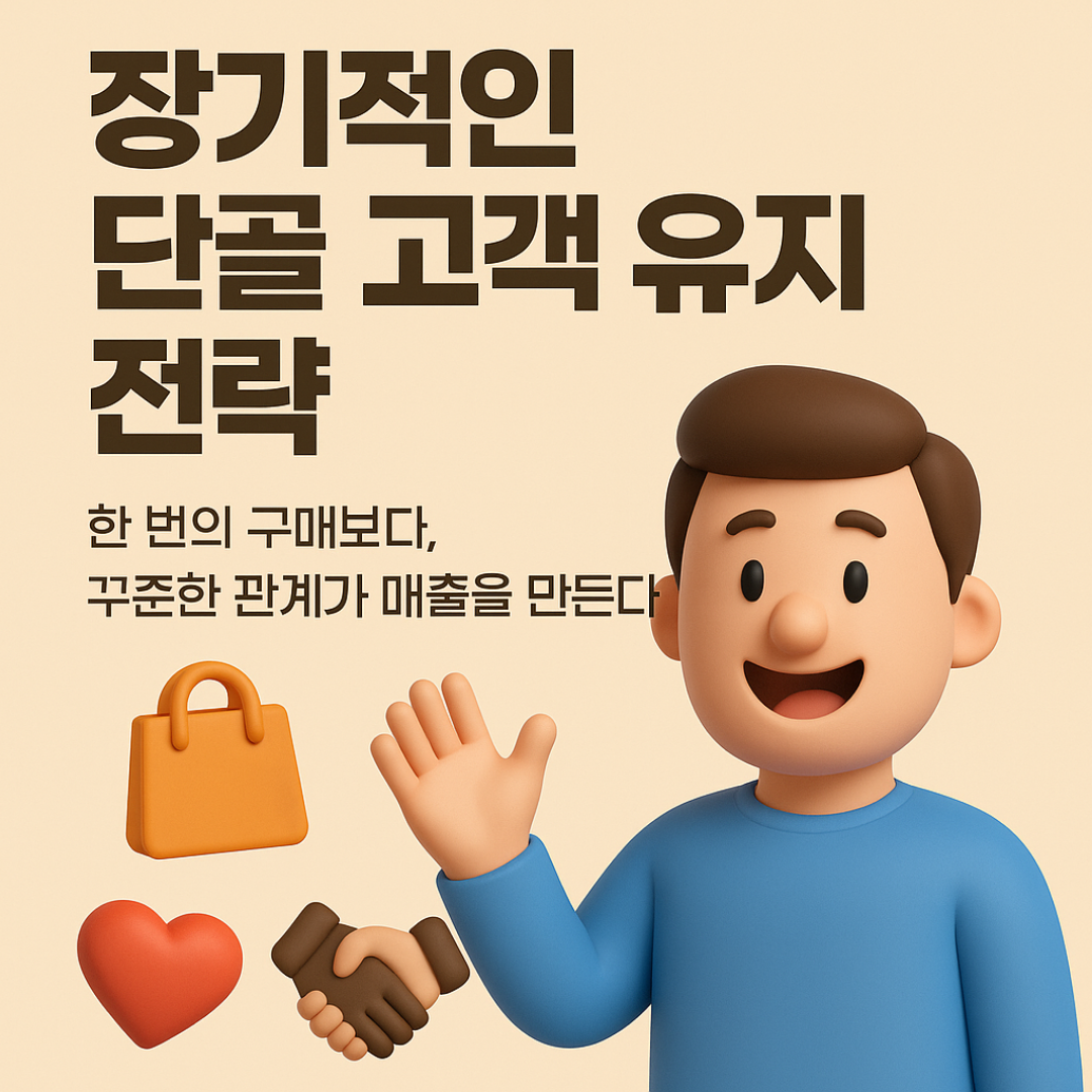 장기적인 단골 고객 유지 전략— 한 번의 구매보다, 꾸준한 관계가 매출을 만든다