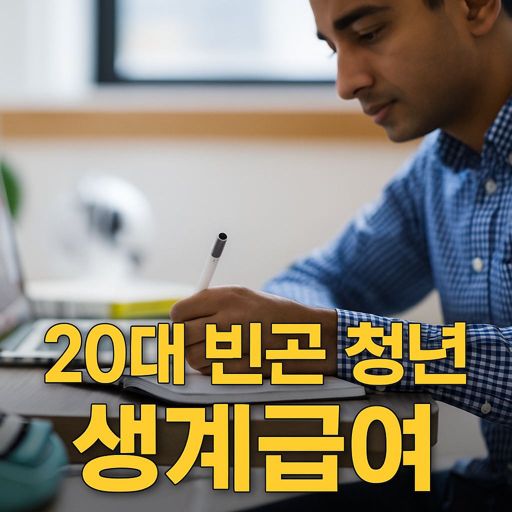 20대 빈곤 청년 생계급여