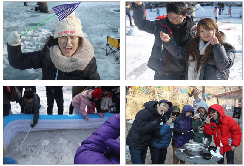 양평 백동저수지 빙어축제