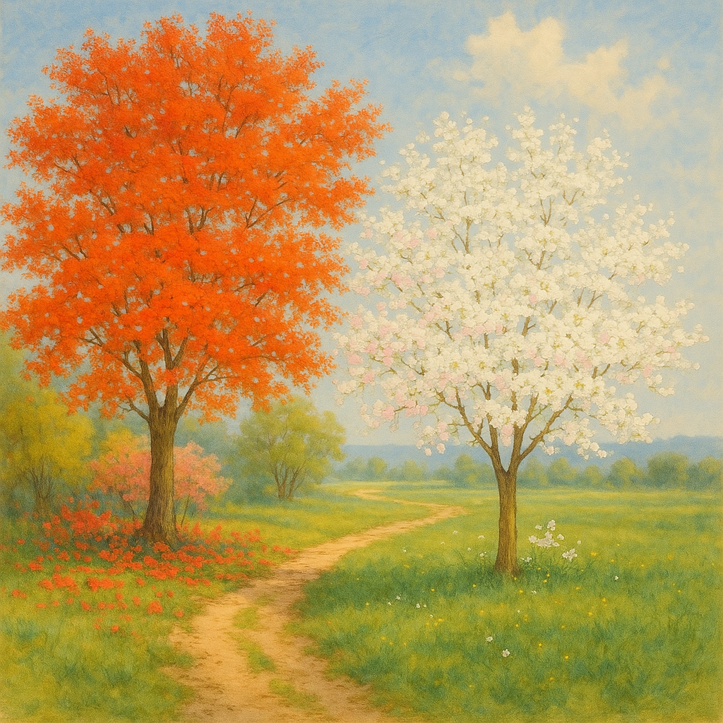 환절기 나무 사진