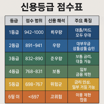 신용등급-점수표