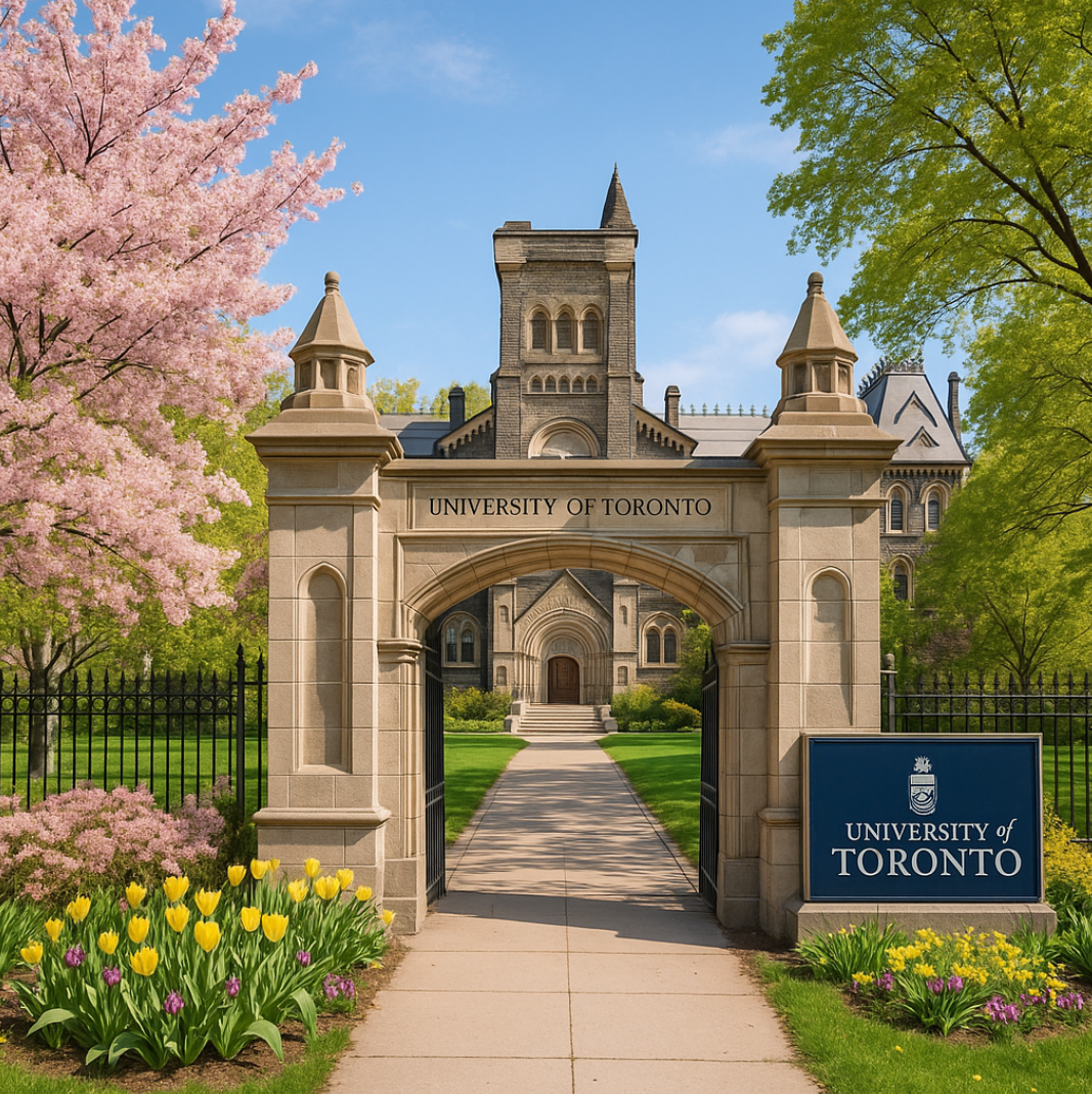 캐나다 토렌토 대학 정문 이미지 입니다.