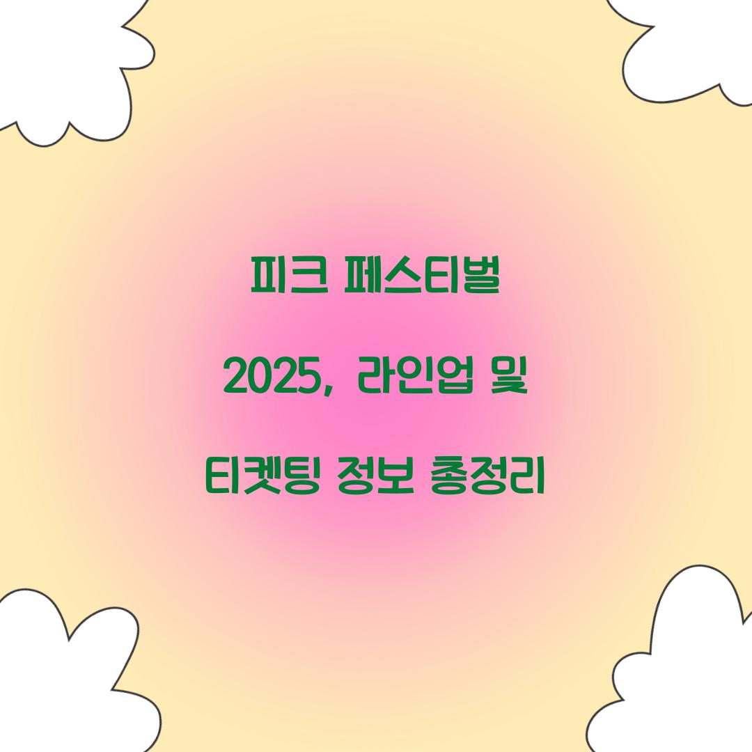 피크 페스티벌 2025