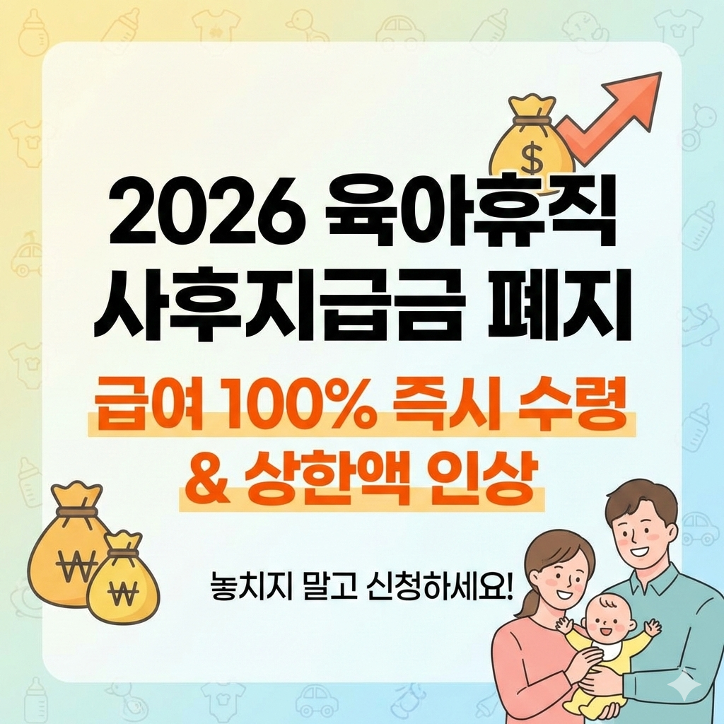 2026년 육아휴직 사후지급금 폐지? 급여 신청 기간과 달라진 점 완벽 가이드