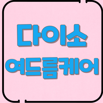 다이소여드름케어