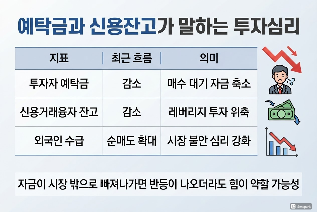 예탁금과 신용잔고가 말하는 투자심리