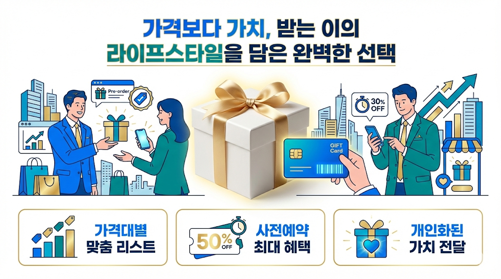 받는 이의 라이프스타일을 담은 완벽한 선택 인포그래픽