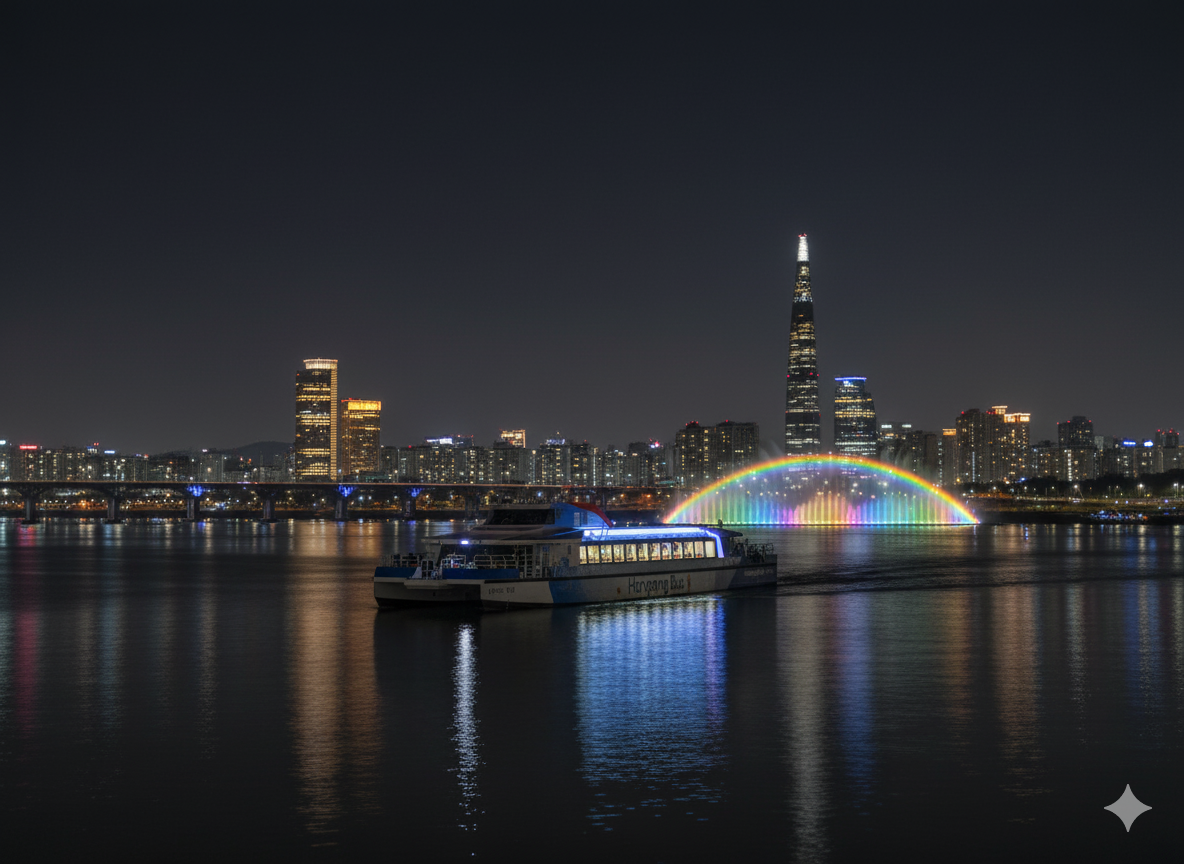 반포&middot;세빛섬 &mdash; 달빛무지개분수 야간 하이라이트