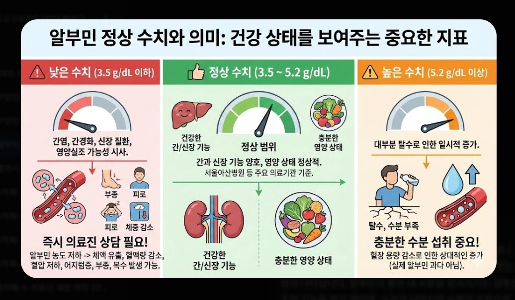 알부민 효능 완벽 분석 [2026 최신] 부족 증상 수치 및 올바른 제품 선택 가이드