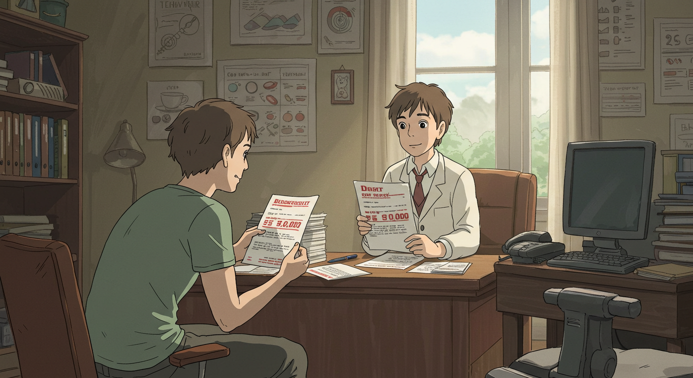 개인워크아웃 상담 장면 그림