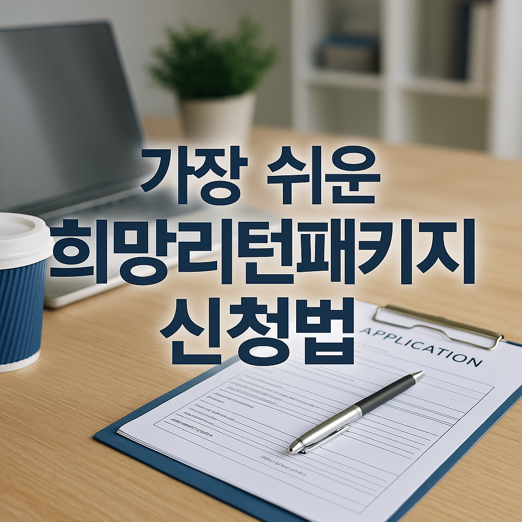 가장 쉬운 희망 리턴 패키지 신청방법을 공유합니다.