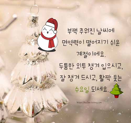 수요일 인사말 문구