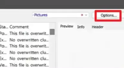 option메뉴-보여-질-파일-형태-선택