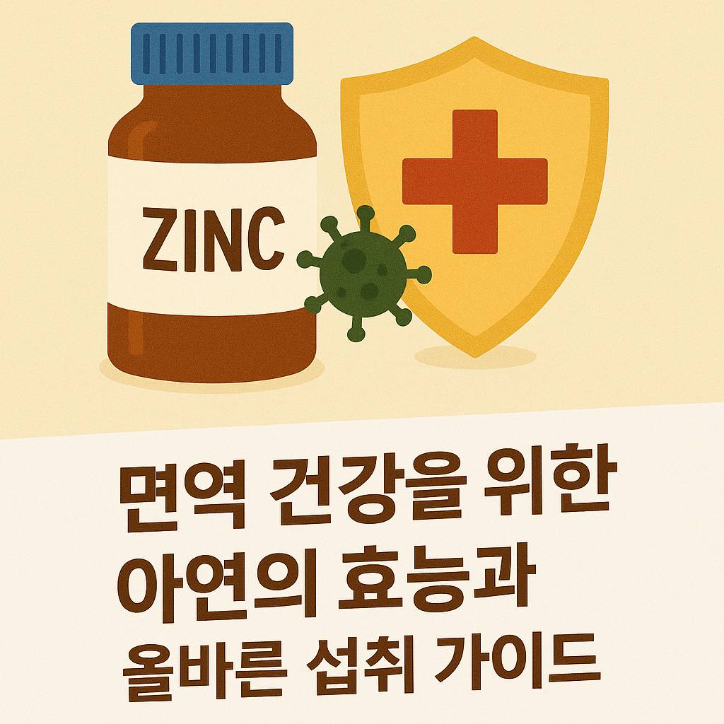 아연의 효능과 올바른 섭취