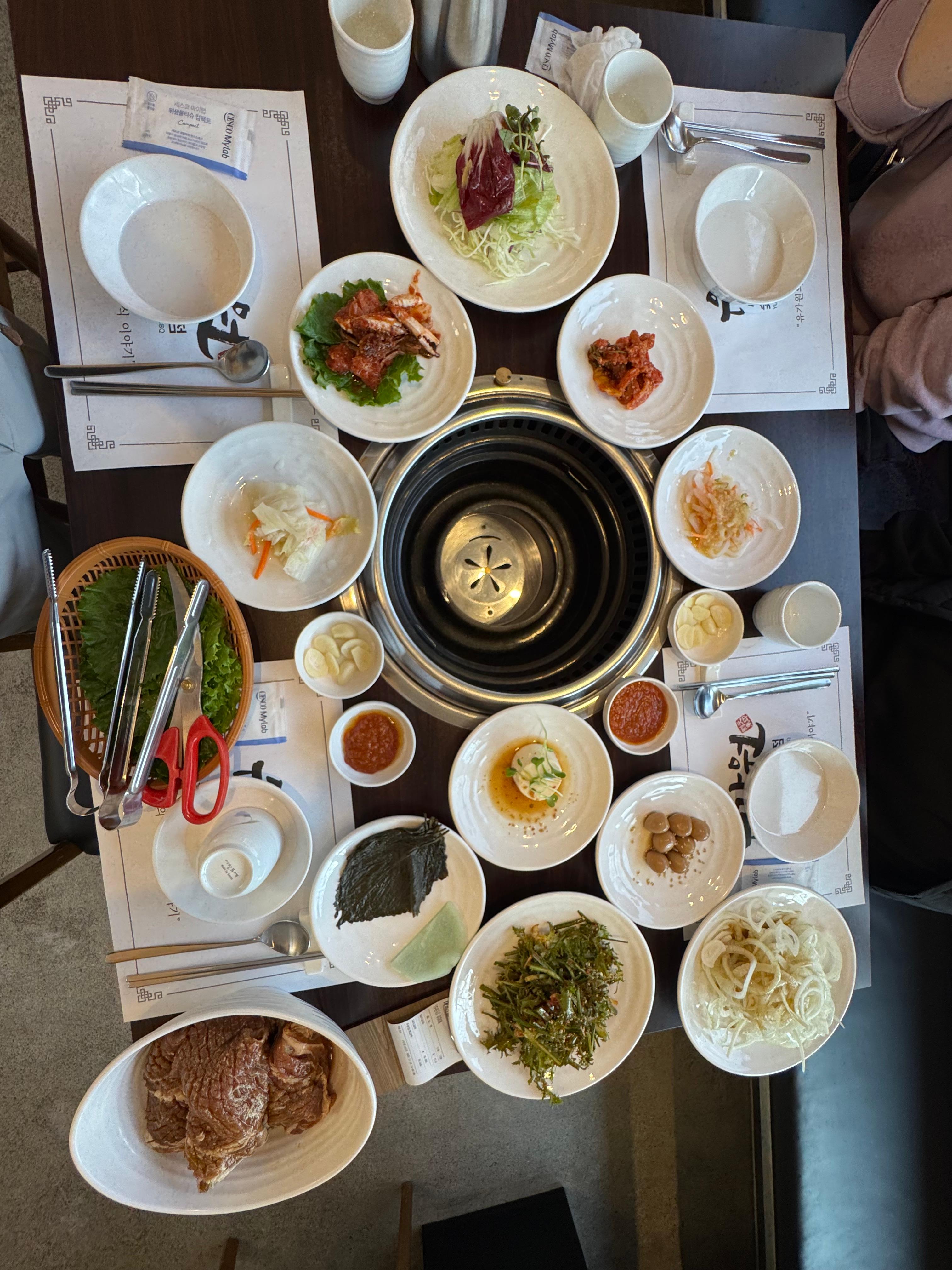 유가원 상차림